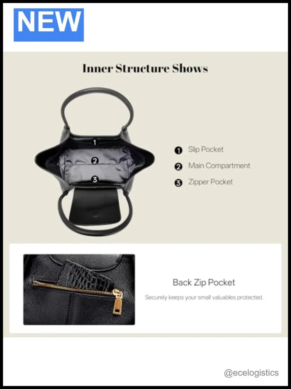 Genuine Leather Tote Bag for Women - Spacious Satchel Shoulder Handbag Work